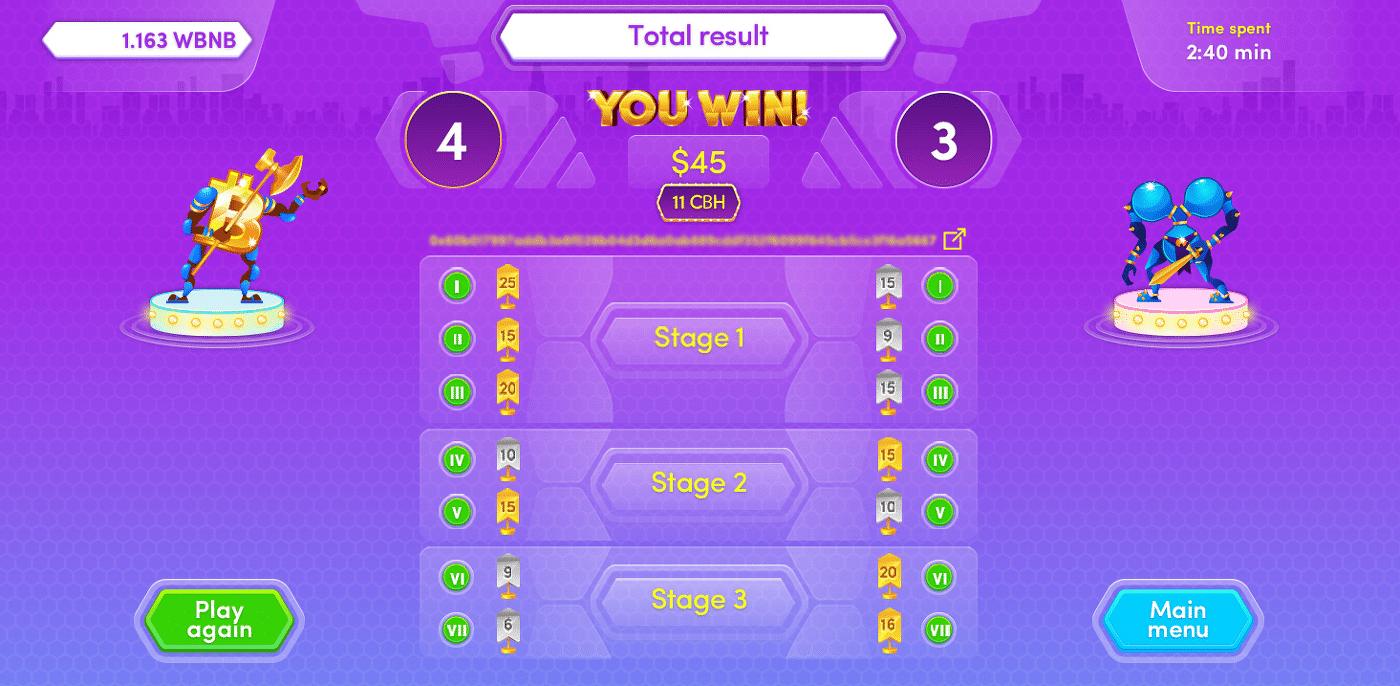 CryptoBattles é totalmente descentralizada, pelo que os jogadores têm controlo total sobre os seus fundos e ganhos. (Fonte: CryptoBattles)