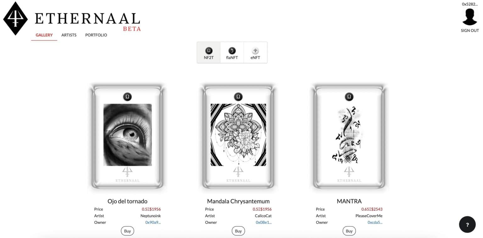 The Ethernaal platform and its different tabs