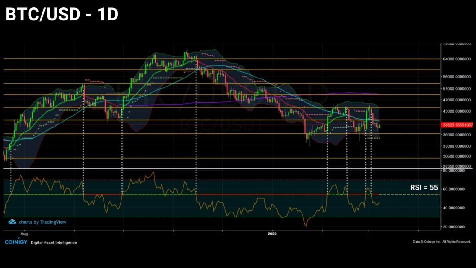 図1:ビットコイン(BTC)の日次価格
