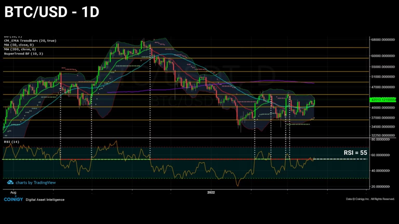 Figure 1: Daily Bitcoin (BTC) price