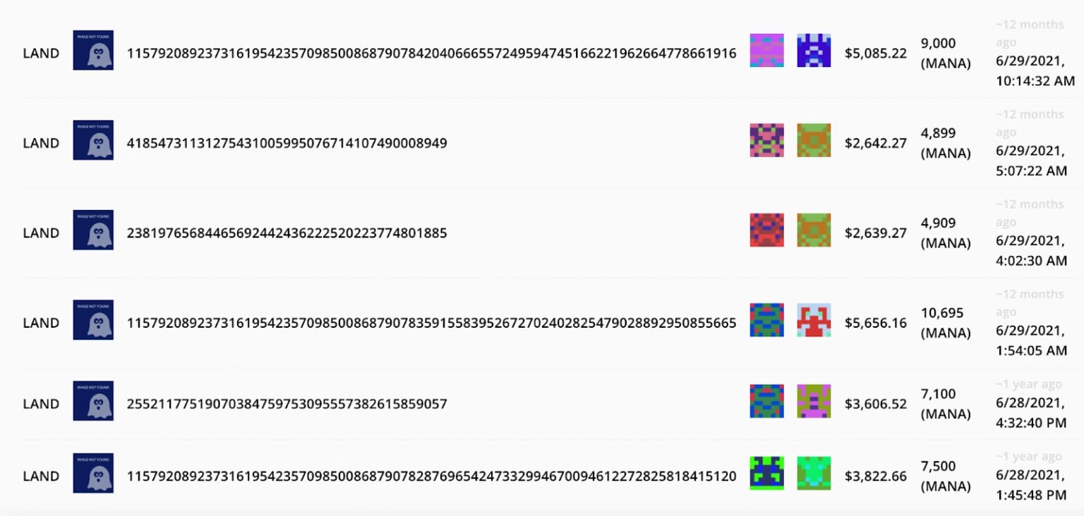 Screenshot Source - nonfungible