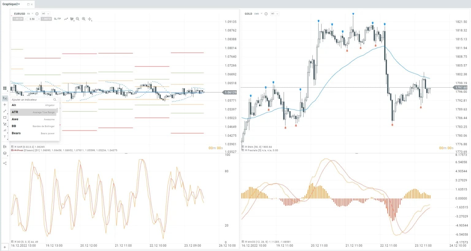 Overview of xStation 5 trading interface and available tools