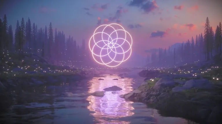 A still image from Josh Pierce's animated artwork