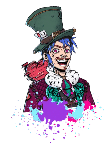 Joker 1/1, mix of textures from different families