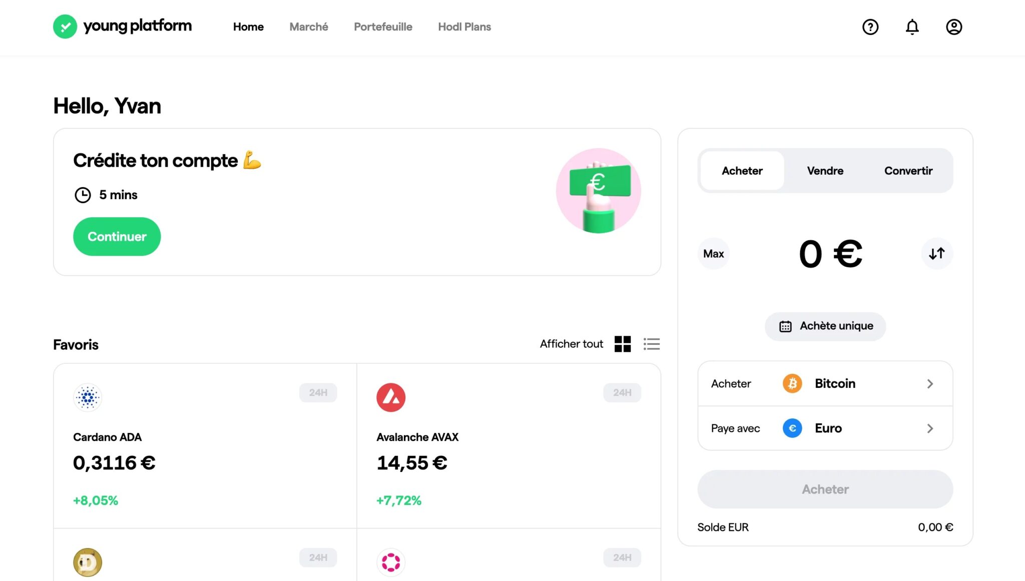 Фигура 1 - Начална страница на Young Platform