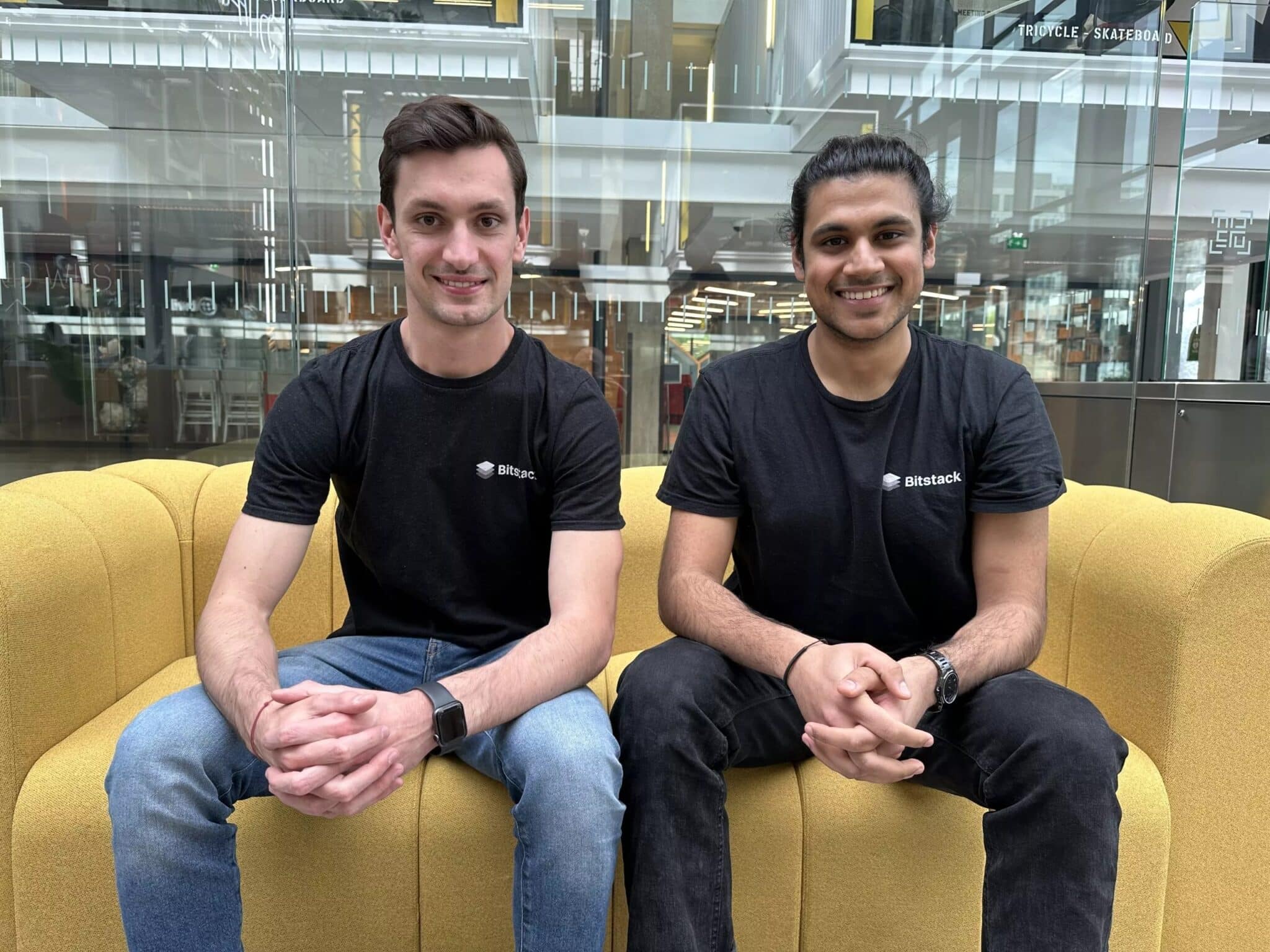 Bitstackの創業者たち。左がAlexandre Roubaud氏。右はKabir Sethi。