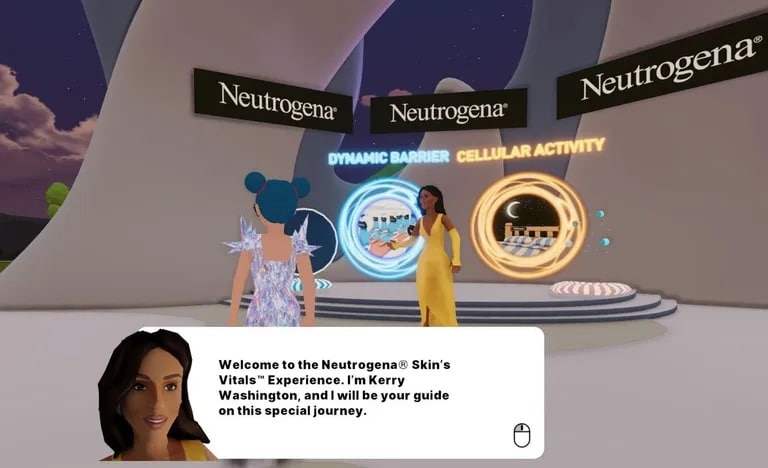 Скриншот с Недели красоты в метаверсе в Decentraland. Изображение: Decentraland