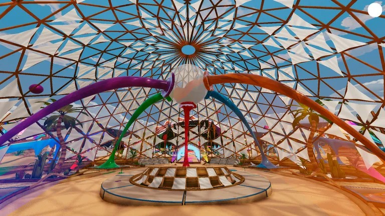 Decentraland Metaverse Pride 2023的截图。图片: Decentraland