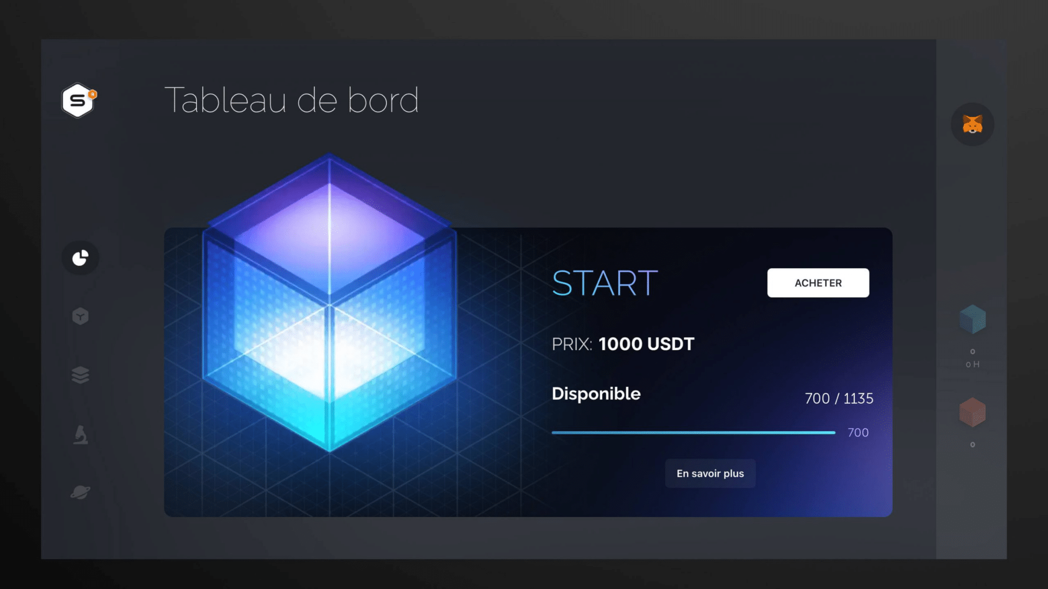 Startmining dashboard