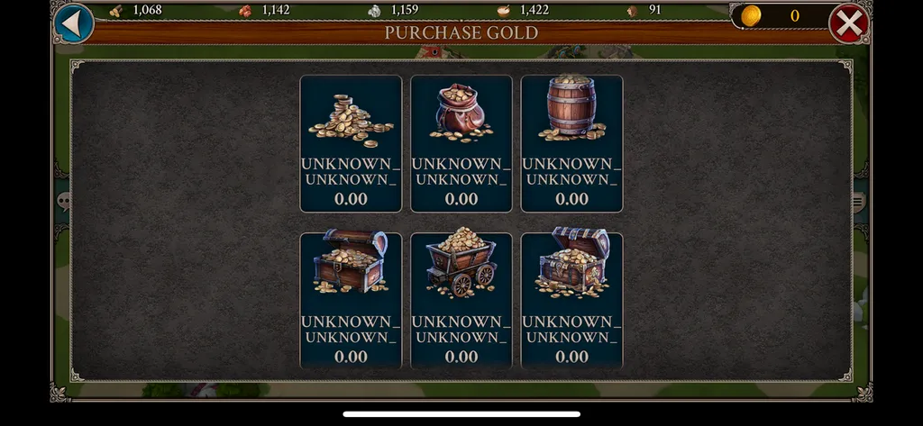 現在のiOS版ゲームでは、通貨を購入したり、暗号ウォレットを接続したりすることはできません。