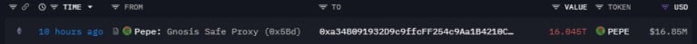 Transfer of PEPE multisig wallet to new address