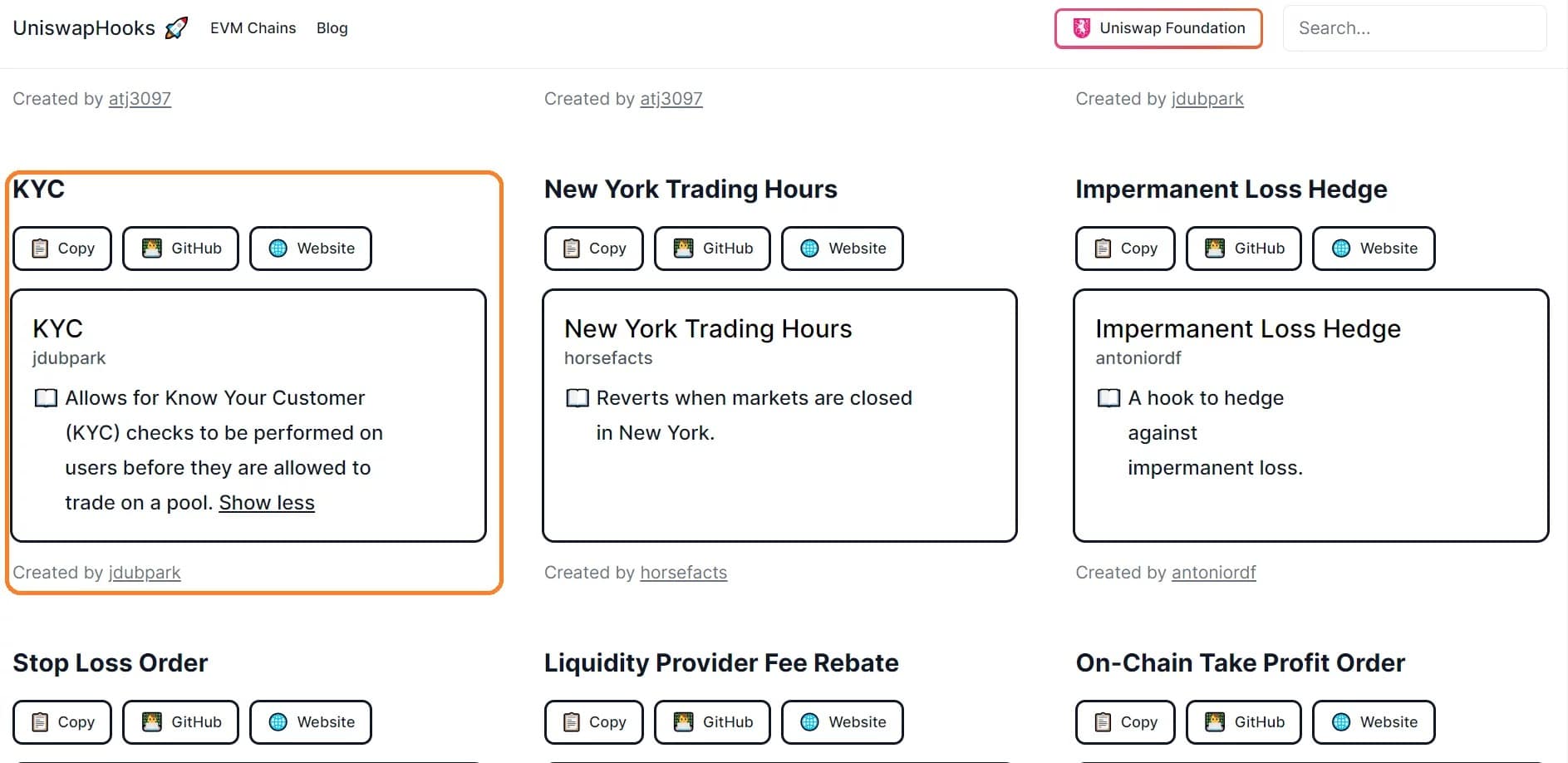 Hook enabling KYC on Uniswap