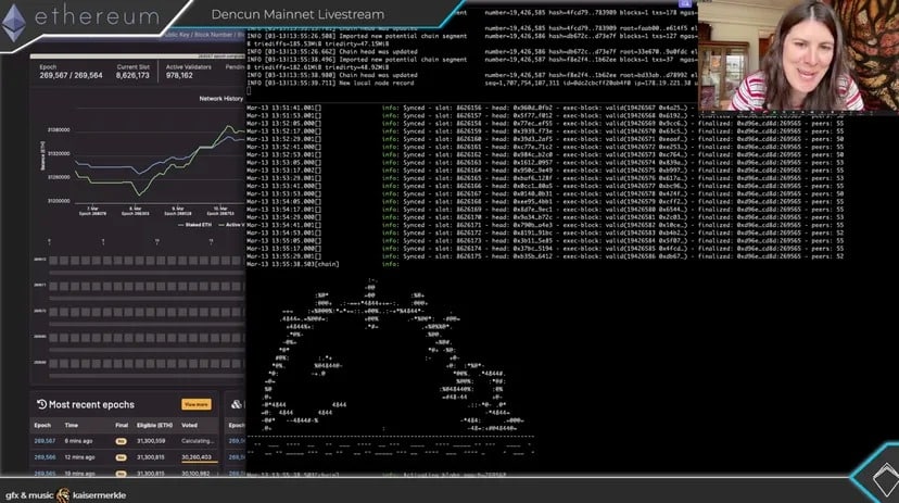 Screenshot of Ethereum Foundation YouTube livestream