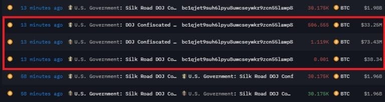 美国司法部转账 1.4 亿美元截图
