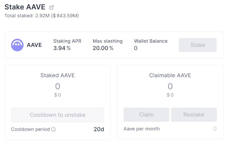 Overview of the Aave Safety Module