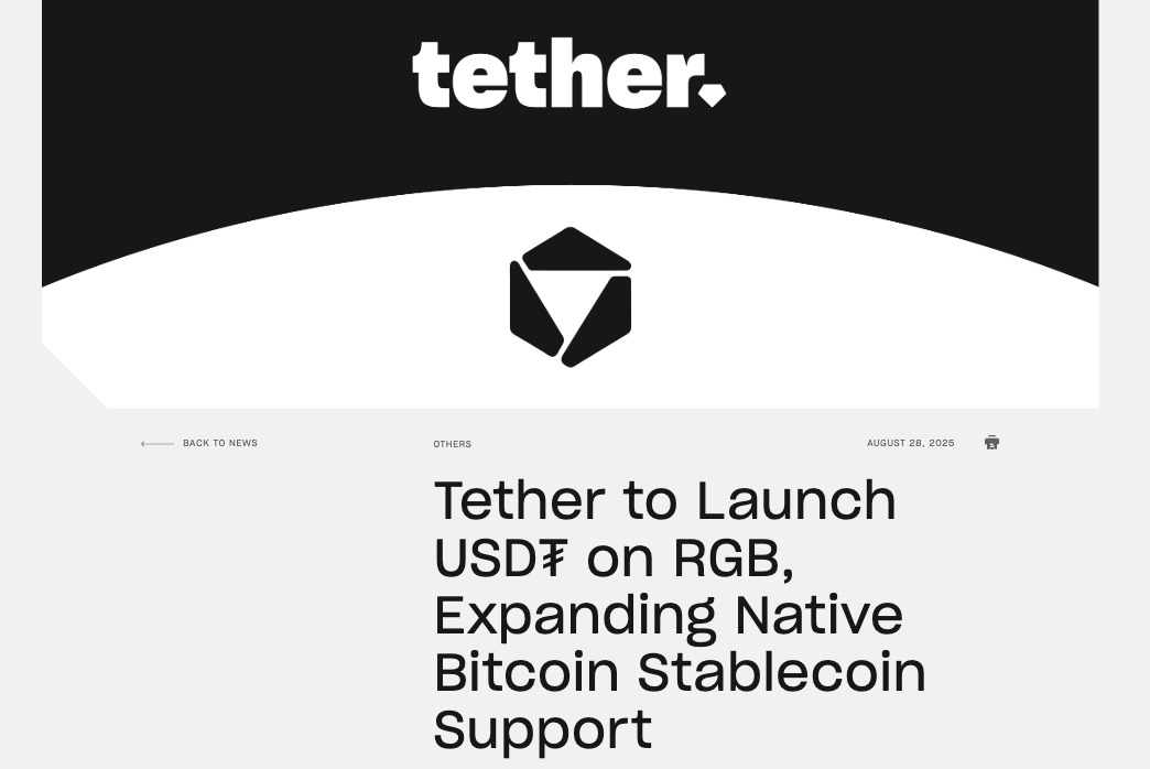 Extracto del anuncio de Tether