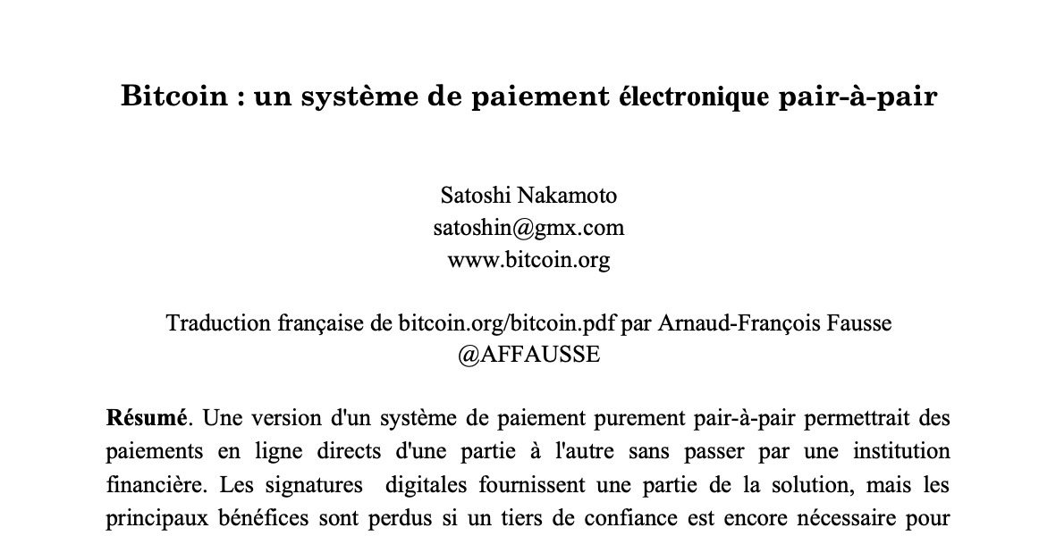 Выдержка из белой книги Bitcoin